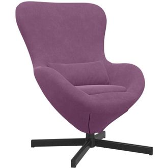 vidaXL Egg Chair Purple Velvet Vidaxl