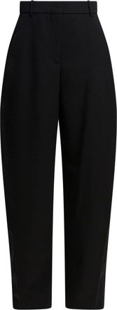 Givenchy Zwarte Cocoon Wollen Broek - Dames - Wijde Broeken - Zwart - S - Wol - Broeken
