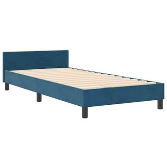 vidaXL vidaXL Bed Frame Dark Blue 80x200 cm Velvet