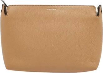 Burberry Pre-owned Cross Body Bags, female, Brown, Size: ONE SIZE Pre-owned Vintage Leather Cross Body Bag