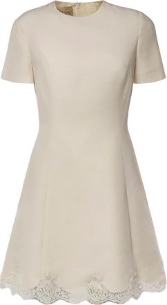 Valentino Garavani Short Wool And Silk Dress