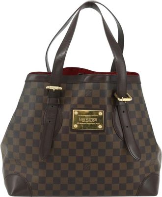 Louis Vuitton Hampstead Damier Brown Canvas Handbag (Pre-Owned)