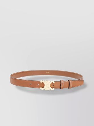 Celine adjustable double loop leather belt