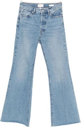 Frame Denim The Lax Raw-edge Wide-leg Jeans