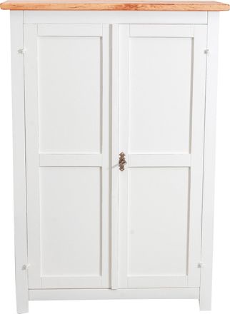 Biscottini International Biscottini - Gabinete De Estilo Country De Madera Maciza De Tilo Acabado Con Efecto Natural 68x25x98 Cm