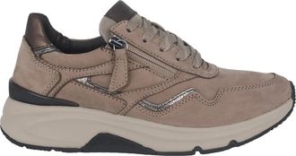 Gabor Rollingsoft Sneaker - Dames - Sneakers - Beige - 35 EU - Leer - Schoenen