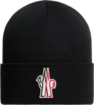 Moncler Wool Beanie Black Size One size