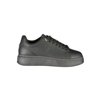 U.S.Polo Association Black Polyester Mens Mens Sneaker