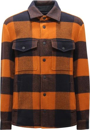 Dondup N1271 Giubbotto Wool Jacket - Heren - Zomerjassen - Veelkleurig - L - Wol - Jassen