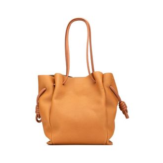 Loewe Pre-owned Tote Bags, female, Brown, Size: ONE SIZE Pre-owned Soft Grained Calfskin Tote Bag with Drawstring Closure and Adjustable Shoulder Straps