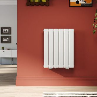 Sonni Sonni - Radiador De Agua Caliente Blanco Doble Vertical Spcc Acero 600x465 Mm 1143w
