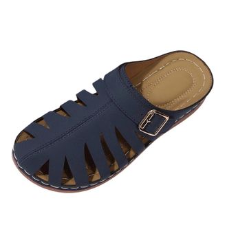 Generic Womens Orthopedic Slippers Casual Closed Toe Walking Sandals Solid Color Stylish Lightweight Comfortable Wide Fit Slip On Wedge Slippers Summer Beach