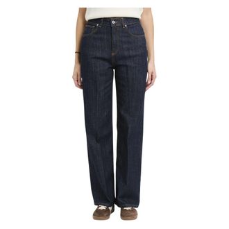 Dixie Dames, Jeans, Blauw, Maat: M Katoen