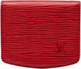 Louis Vuitton Pre-owned Portemonnee van Leer - Dames - Vintage Accessoires - Rood - ONE Size - Leer - Vintage