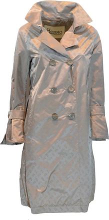 Herno Stijlvolle Trenchcoat - Dames - Trenchcoats - Beige - XS - Katoen - Jassen
