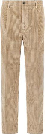 Cruna Belleville Broek - Heren - Straight fit broeken - Beige - S - Katoen - Broeken