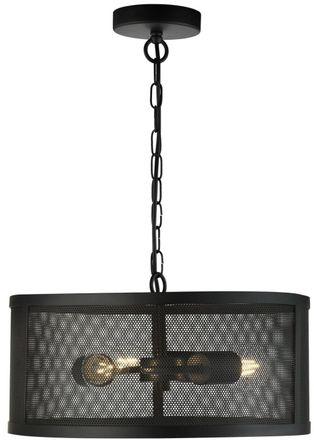 Searchlight Dimmbare Pendelleuchte Fishnet &oslash; 45 cm, Schwarz ARCHIVIERT