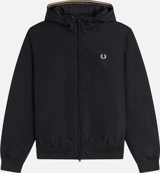Fred Perry Mens Fred Perry New Hooded Brentham Jacket Black - Size: 40/Regular