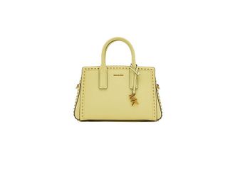 Michael Kors Laila Small Satchel Satchel Womens Handbags Lemon, Polyester/Twill