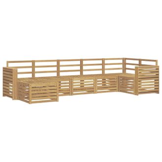 vidaXL Conjunto De Sof&aacute;s De Exterior 7 Pcs Blanco Vidaxl