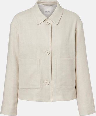 Max Mara Dattero linen and cotton jacket