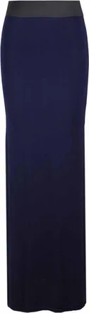 Crazy Girls Women Elasticated Gypsy Long Plain Printed Maxi Skirt.UK 8-26 (20-22, Navy)