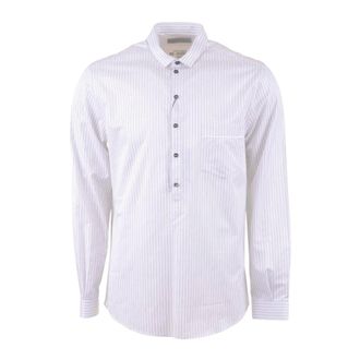 Dolce & Gabbana Casual Shirts, male, White, Size: M Exclusive Long Sleeve Stripes Shirt