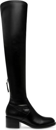 Steve Madden Courtside Over-knee Laarzen - Dames - Over de knie laarzen - Zwart - 38 1/2 EU - Schoenen