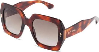 Etro Zonnebril - Dames - Zonnebrillen - Bruin - 53 MM - Accessoires