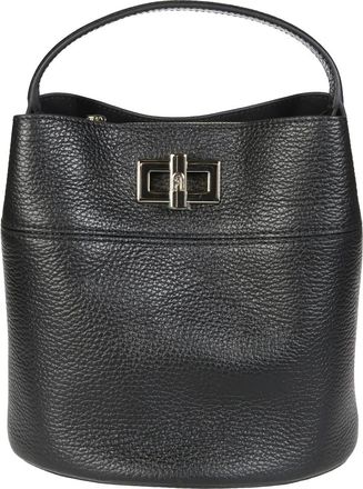 Furla Tassen, Dames, Zwart, ONE Size, Leer, Amelia Mini Bucket Bag