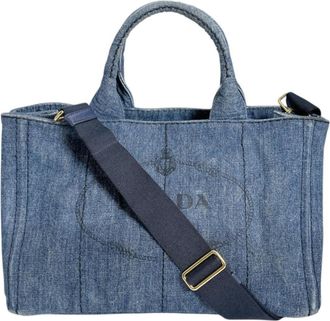 Prada Blue Denim Tote Bag (Pre-Owned)