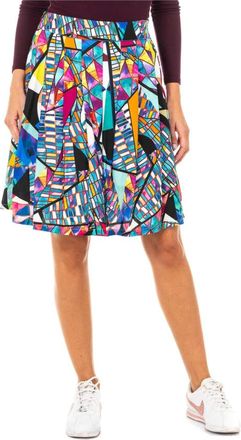 La Martina Rokken, Dames, Veelkleurig, L, Uitlopende Rok met Binnenvoering