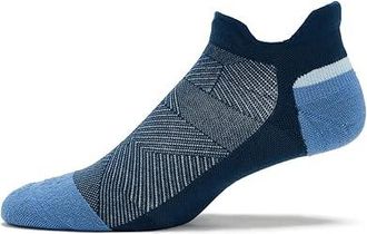 Feetures Elite Max Cushion No Show Tab No Show Socks Shoes Blue Wave : LG (US Mens Shoe 9-12 - Womens Shoe 10-13), Spandex/Polyester/Nylon
