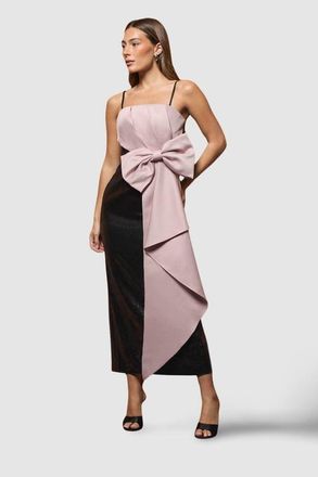 Coast Sequin Bow Maxi Dress in Black at Nordstrom, Size 6