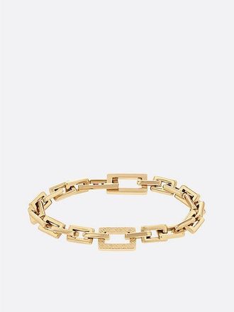 Tommy Hilfiger Pulsera de cadena infinita con monograma TH