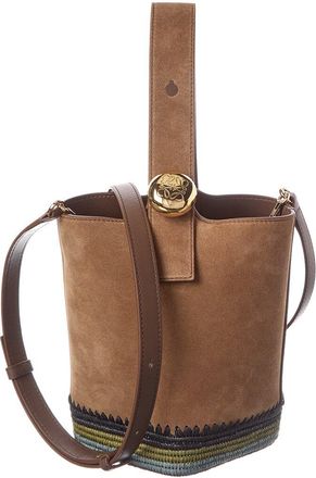 Loewe Pebble Mini Suede Bucket Bag