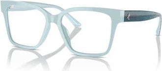 Jimmy Choo London 55mm Rectangle optical glasses in Blue at Nordstrom
