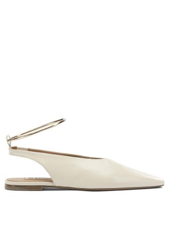 Jil Sander Ballet Slingbacks Ballerinas Beige