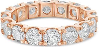 Diana M. Jewels 14kt rose gold 3.00 cts round lab grown diamond eternity band in U-prong setting