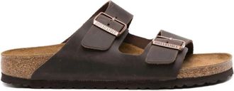 Birkenstock Arizona Smalle Pasvorm - Heren - Sandalen - Bruin - 44 EU - Leer - Schoenen