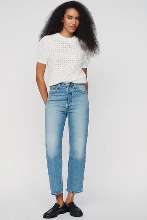 Levi's Ribcage Ankle High-Rise Straight Jeans