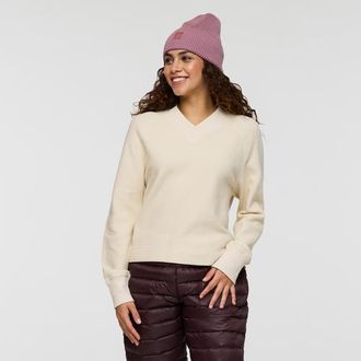 Cotopaxi Atajo Long-Sleeve Waffle V-Neck - Womens in Cream at Nordstrom, Size X-Large