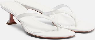 Amina Muaddi Juliette leather thong sandals