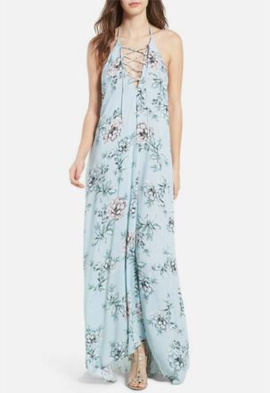 Show me your Mumu Wildflowers Maxi Dress In Blue