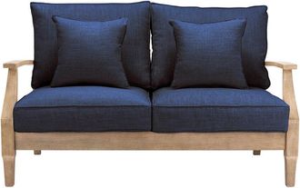 Safavieh Couture Martinique Wood Patio Loveseat