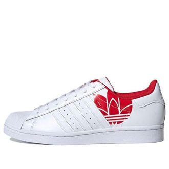 adidas Superstar Trefoil Print - Scarlet FY2828