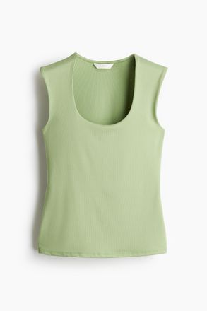 H&M Tanktop aus Mikrofaser - Hellgr&uuml;n