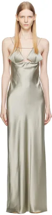 Bevza Gray Mermaid Maxi Dress