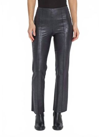 Lyss&eacute; Womens Elysse Foiled Leather Pant In Black