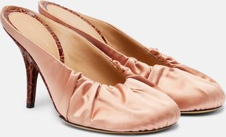 Dries Van Noten 90 satin mules